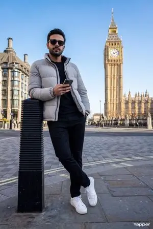 Hyper-Realistic Street Shot with Big Ben