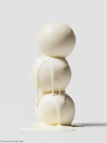 a stack of three [FOOD ITEM] with [LIQUID] dripping