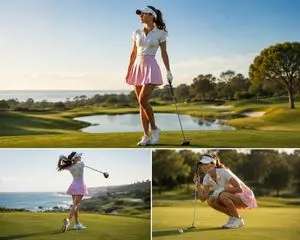 Luxury Golf Sports Editorial Collage