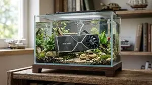 Hyper-Realistic Miniature Turtle Tank Diorama