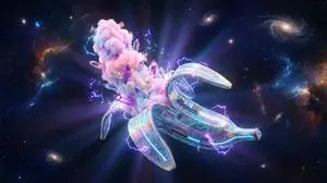 Surreal Nano-Circuitry Banana Split