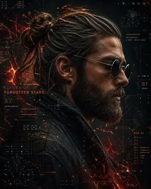 Cyberpunk Portrait with Sci-Fi Interface