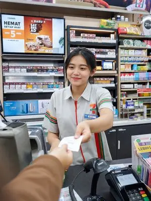 Photorealistic Convenience Store Cashier
