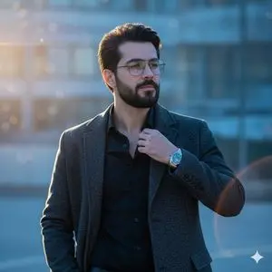 Cinematic Blue Hour Portrait of a Man