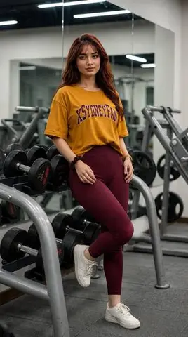 Gym Mirror Selfie Portrait