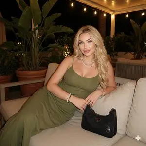 Nighttime Outdoor Lounge Portrait