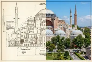 Side-by-Side Architectural Comparison of Hagia Sophia