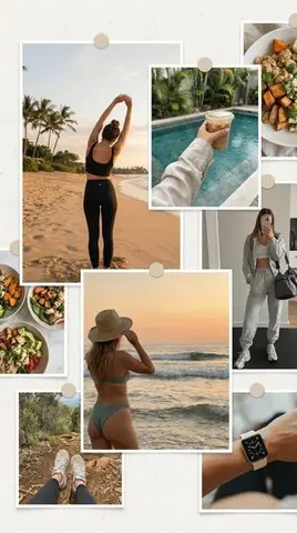 Asymmetrical Fitness Lifestyle Photogrid Prompt