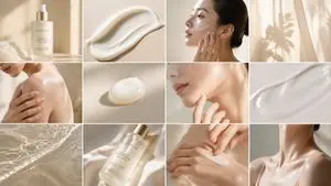 Luxury Skincare Editorial Grid