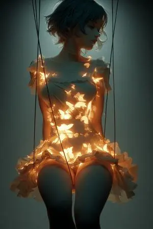 Glowing Butterfly Marionette Girl