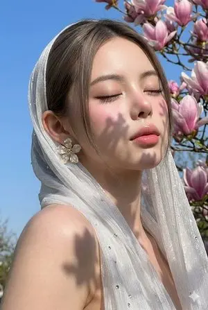 Photorealistic Glass-Skin Portrait