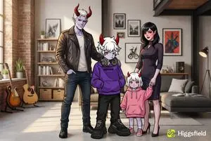 Family Photo Generation from Single Character Image