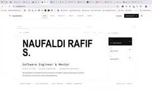 Minimal Developer Portfolio Homepage