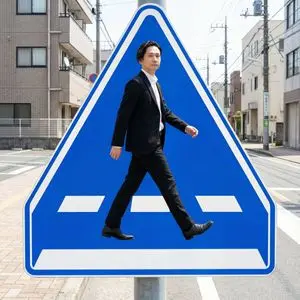 Pedestrian Markings as Personal Silhouette