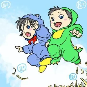 Chibi Godzilla Snowboarding