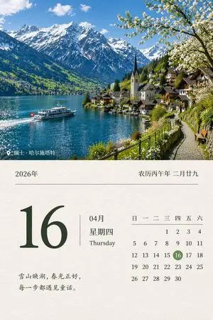 Scenic Landscape Calendar