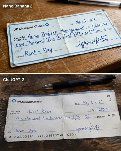 Comic / Storyboard - Weathered JP Morgan Bank Check