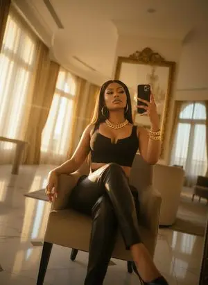 Photorealistic Nicki Minaj Luxury Mirror Selfie