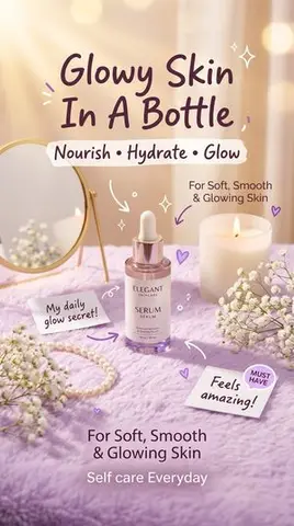 Pastel Luxury Skincare Ad