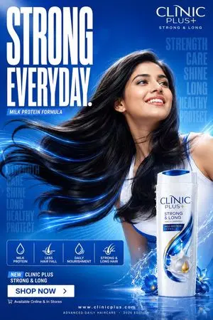 Clinic Plus Strong Hair Ad