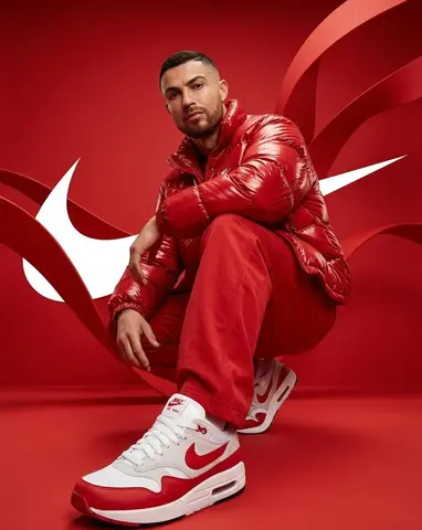 Person from the reference image, with a fade haircut