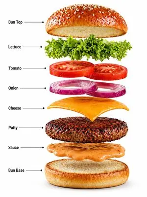 Gourmet Burger Commercial Photography