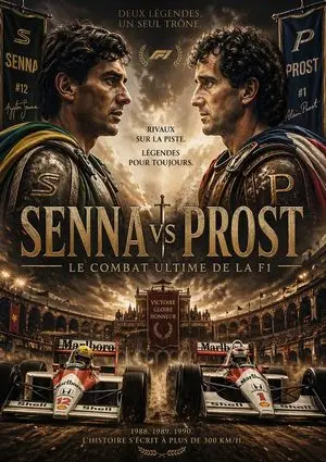 Epic Senna vs Prost Gladiator Poster