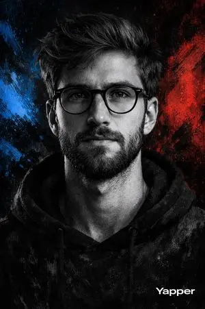 Monochrome propaganda-style portrait prompt for Nano Banana Pro