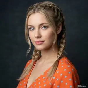 Cinematic Portrait of Woman with Braids