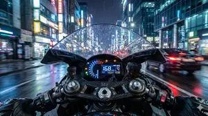 Hyper-Realistic Motorcycle Cockpit POV Prompt