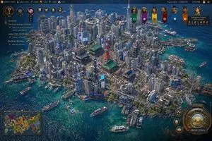 Civ-Style Tokyo Island Megacity Screenshot