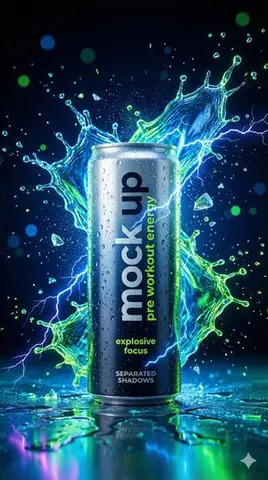 JSON Prompt for Hyper-Realistic Commercial Energy Drink Photography