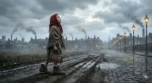 Nano Banana Pro JSON Prompt for 'The Little Match Girl' Concept