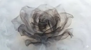 Abstract Subject Emerging from Ink and Water