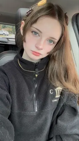 Close-up Candid Selfie Portrait of Young Woman