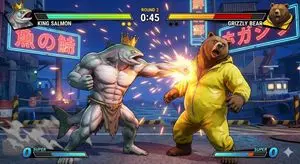 King Salmon vs Grizzly Bear Battle