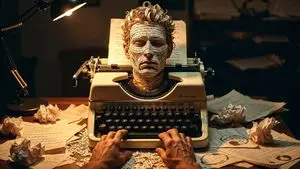 Typewriter Art Manifestation Scene