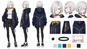 Anime Streetwear Character Sheet