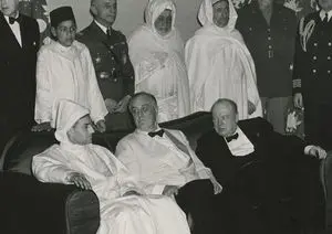 Leaders playing poker scene