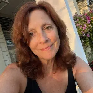Realistic Golden Hour Porch Selfie