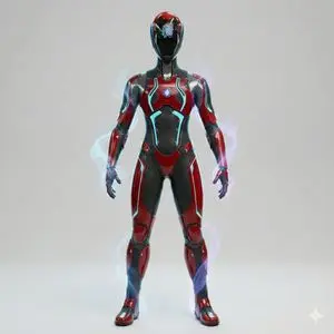 3D Cinematic Character Render with Adaptive Magic Aura