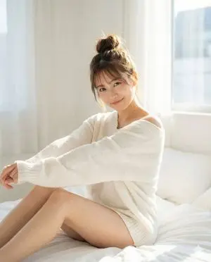 Pure Morning Beauty Lifestyle Portrait Prompt