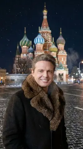 Luis Miguel as a Russian Man in Red Square