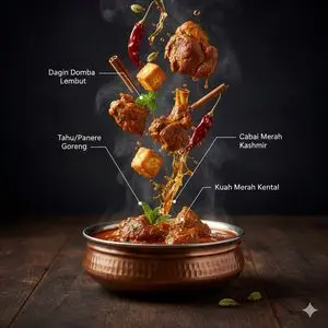 Hyper-Realistic Kashmiri Wazwan Infographic Prompt