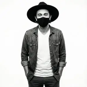 High-Contrast Monochrome Studio Portrait Prompt