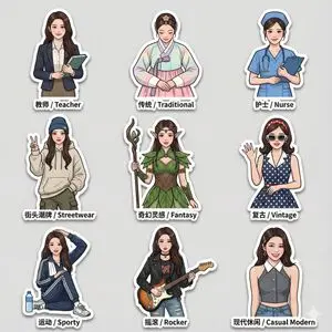 Multi-Style Sticker Pack Generator
