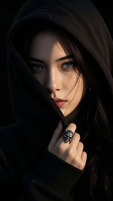 Profile / Avatar - Shadowed Hooded Portrait