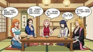 Anime female character compilation story in Chinese comic style