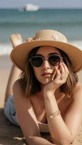 Ultra-Realistic Beach Portrait with Identity Lock