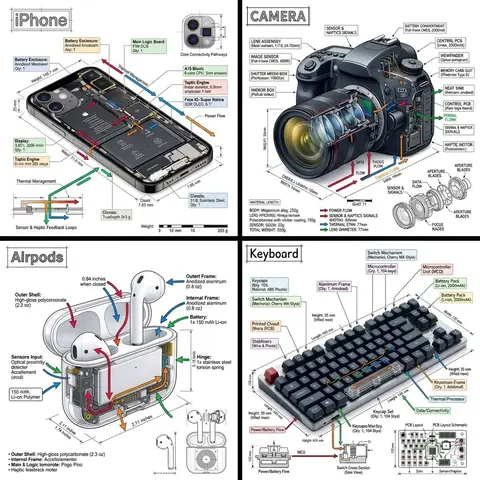 Engineering Product Infographic Design